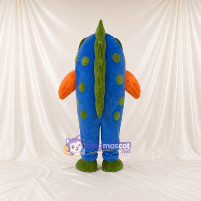 Blue and Green Monster Mascot Costume Full Body for Adults School Events