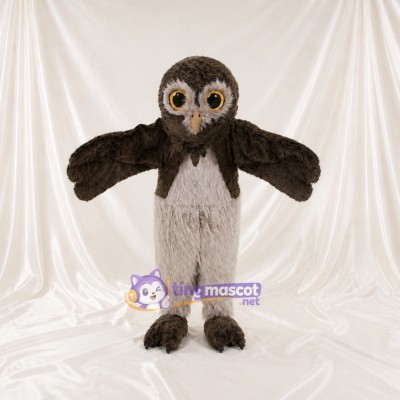 Construction Owl Mascot Costume Full Body for Adults School Events