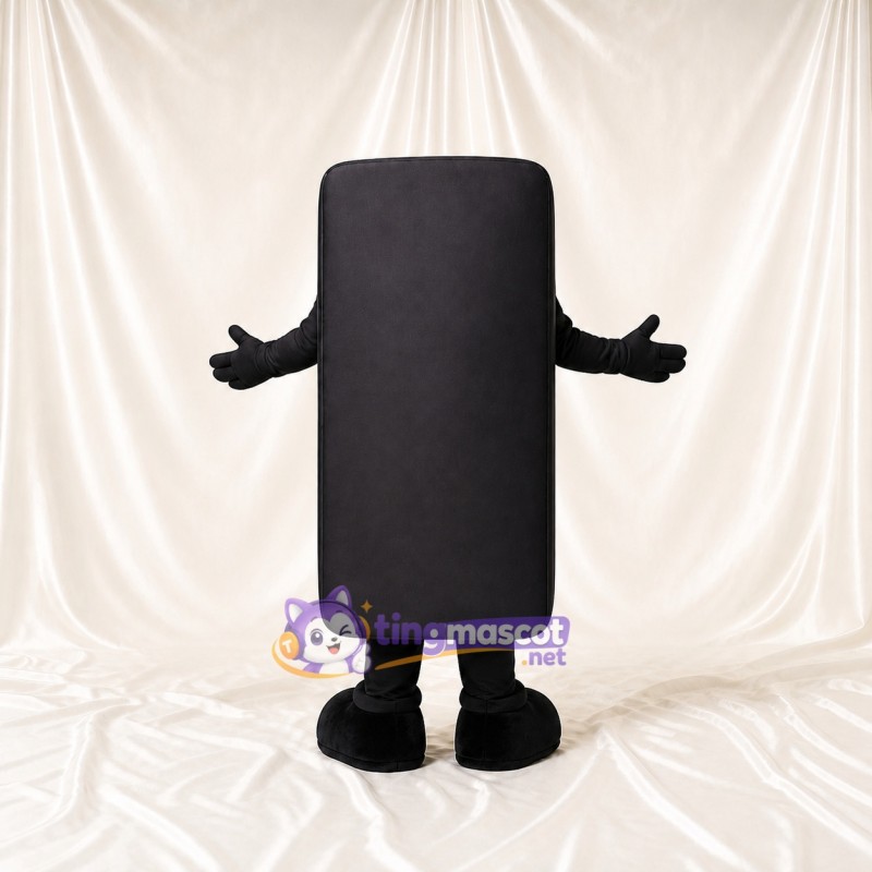 Black Smartphone Mascot Costume Full Body for Adults Promotions