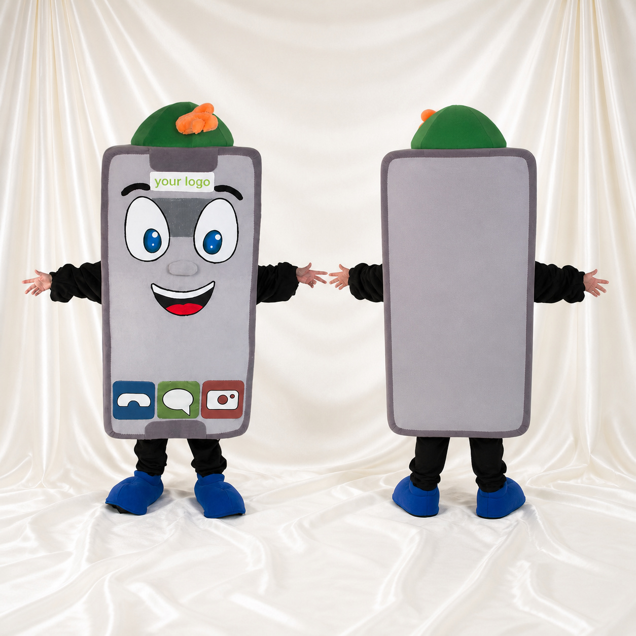 Smartphone audacieux Costume de mascotte intégral pour adultes Promotions Smartphone audacieux Costume de mascotte intégral pour adultes Promotions