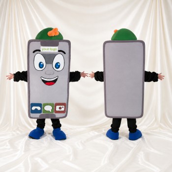 Smartphone audacieux Costume de mascotte intégral pour adultes Promotions