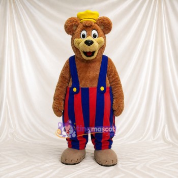Role Specific Bear Worker Mascot Costume Full Body for Adults Promotions