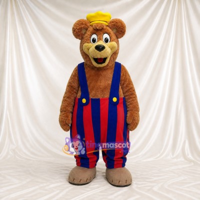 Role Specific Bear Worker Mascot Costume Full Body for Adults Promotions