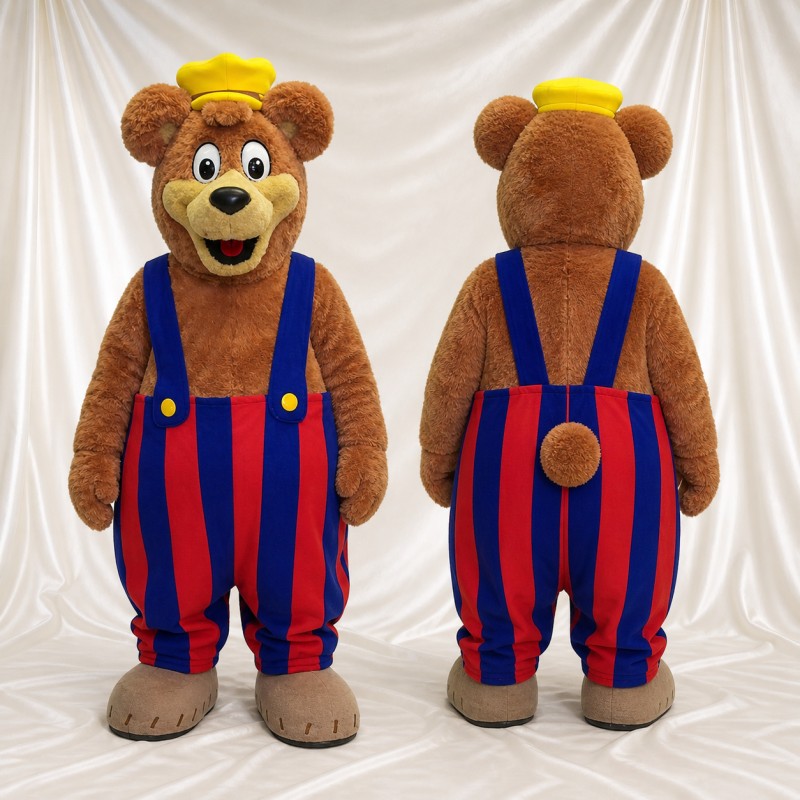 Role Specific Bear Worker Mascot Costume Full Body for Adults Promotions