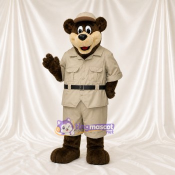 Ours Safari Costume de mascotte intégral pour adultes Promotions