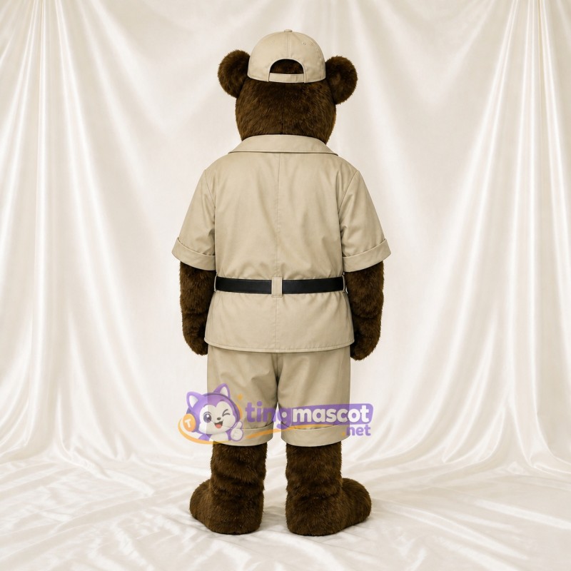 Safari Bear Mascot Costume Full Body for Adults Promotions