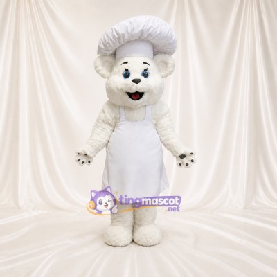 Chef Bear Mascot Costume Full Body for Adults Promotions