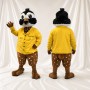 Black Owl Worker Mascot Costume Full Body for Adults Promotions