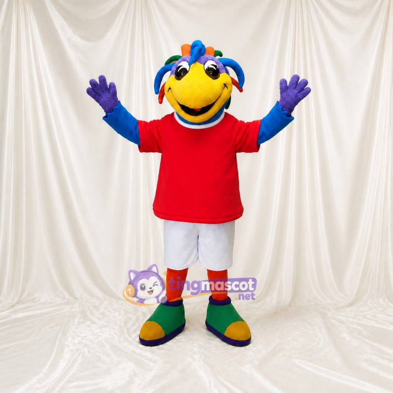 Colorful Bird Mascot Costume Full Body for Adults School Events