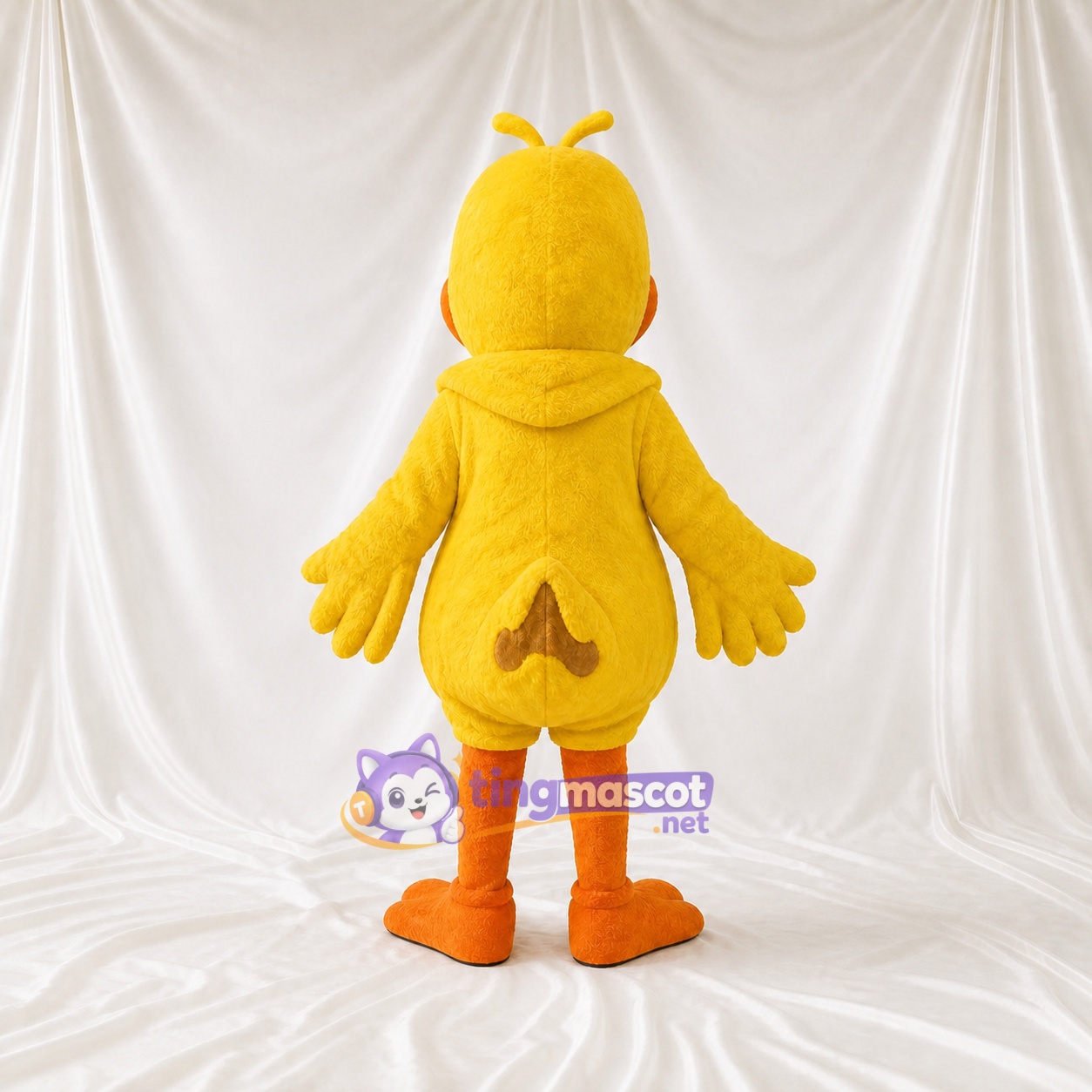 Canard Jaune et Orange Costume de mascotte intégral pour adultes Événements scolaires Canard Jaune et Orange Costume de mascotte intégral pour adultes Événements scolaires