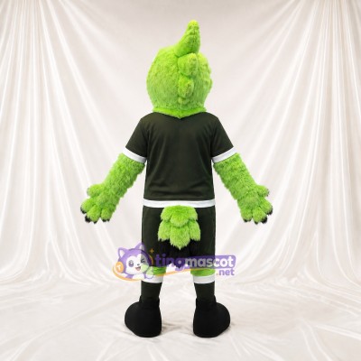 Lime Black Eagle Athlete Mascot Costume Full Body for Adults Sports Events
