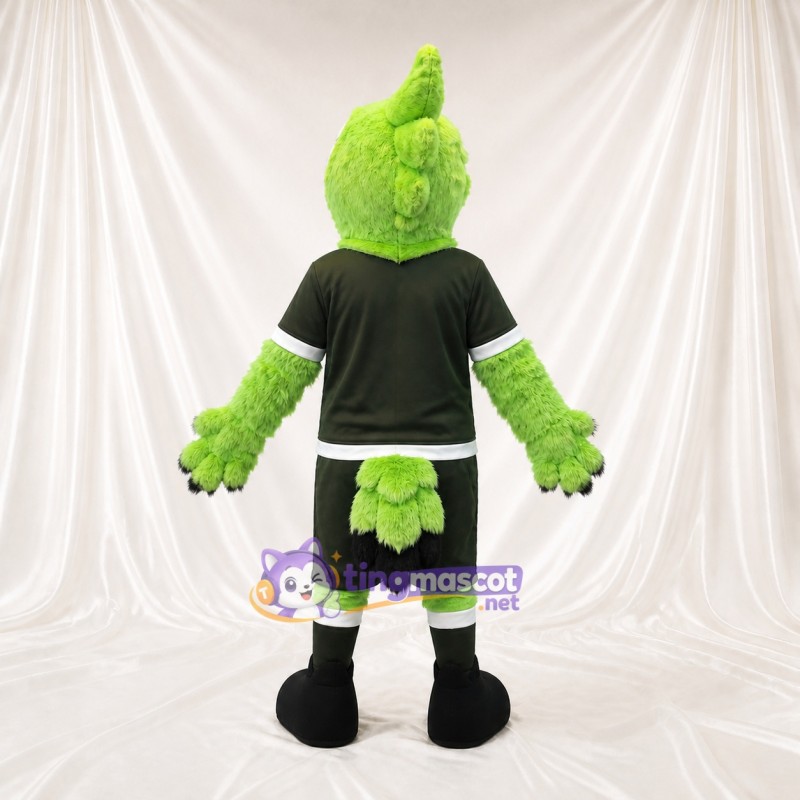 Lime Black Eagle Athlete Mascot Costume Full Body for Adults Sports Events