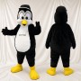 Black and White Penguin Mascot Costume Full Body for Adults School Events