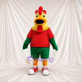 Chicken Athlete Mascot Costume Full Body for Adults Sports Events