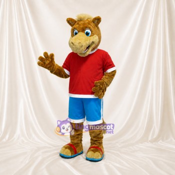 Camel Athlete Mascot Costume Full Body for Adults Sports Events