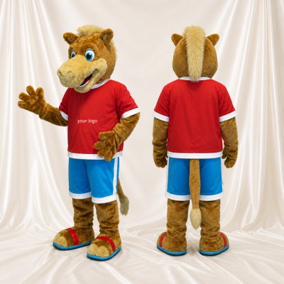 Camel Athlete Mascot Costume Full Body for Adults Sports Events