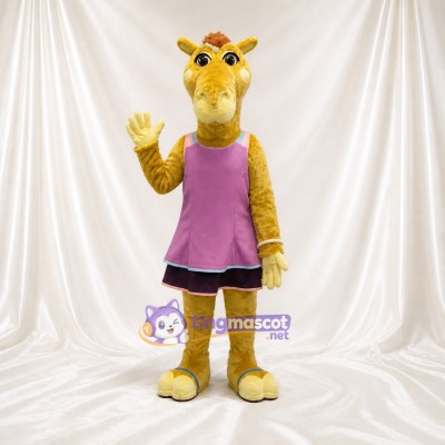 Team Uniform Camel Athlete Mascot Costume Full Body for Adults Sports Events