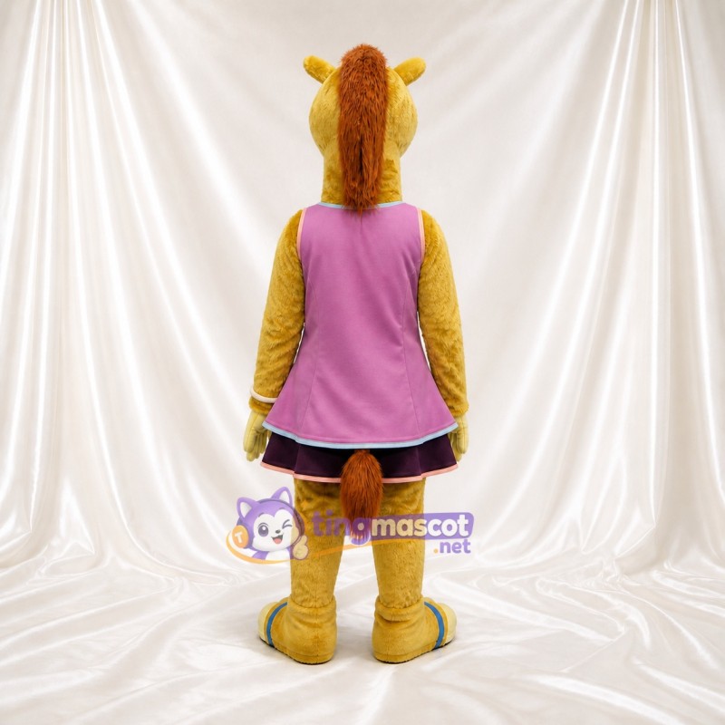 Team Uniform Camel Athlete Mascot Costume Full Body for Adults Sports Events