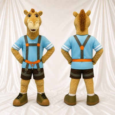 Chameau ouvrier Costume de mascotte intégral pour adultes Promotions