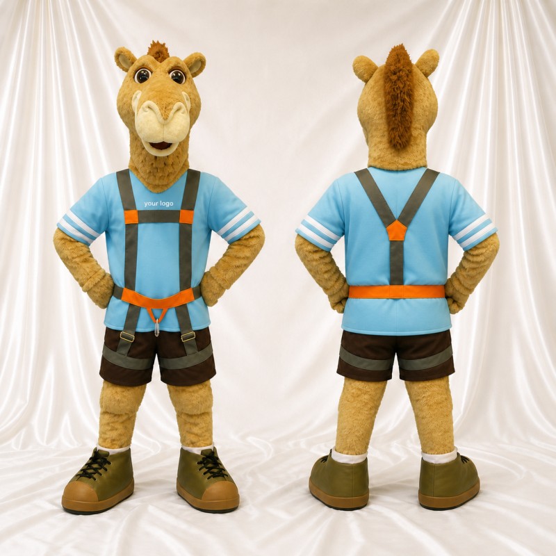 Chameau ouvrier Costume de mascotte intégral pour adultes Promotions