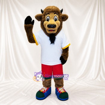 Buffle athlète Costume de mascotte intégral pour adultes Événements sportifs