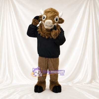 Bison Mascot Costume Full Body for Adults School Events