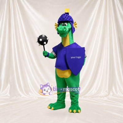 Dragon Knight Mascot Costume Full Body for Adults School Events
