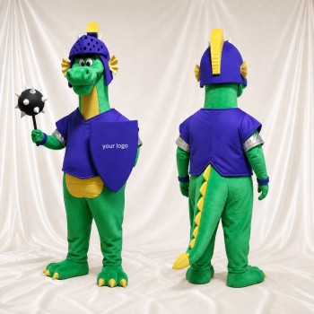 Dragon Knight Mascot Costume Full Body for Adults School Events
