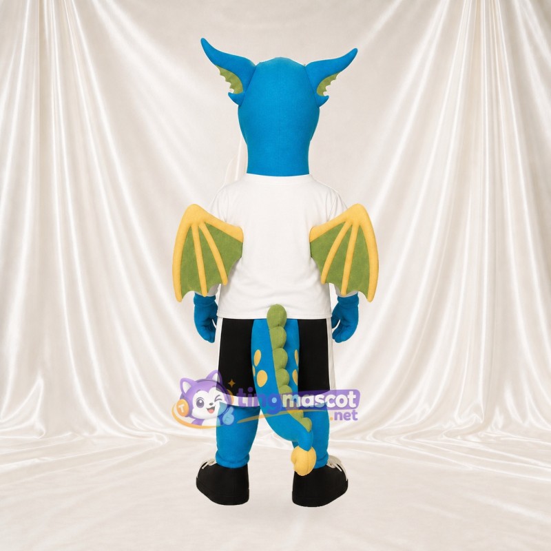 Dragon Athlete Mascot Costume Full Body for Adults Sports Events