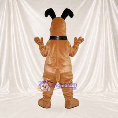 Chien Marron et Noir Costume de mascotte intégral pour adultes Événements scolaires
