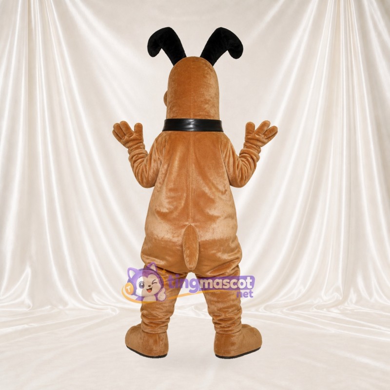 Chien Marron et Noir Costume de mascotte intégral pour adultes Événements scolaires