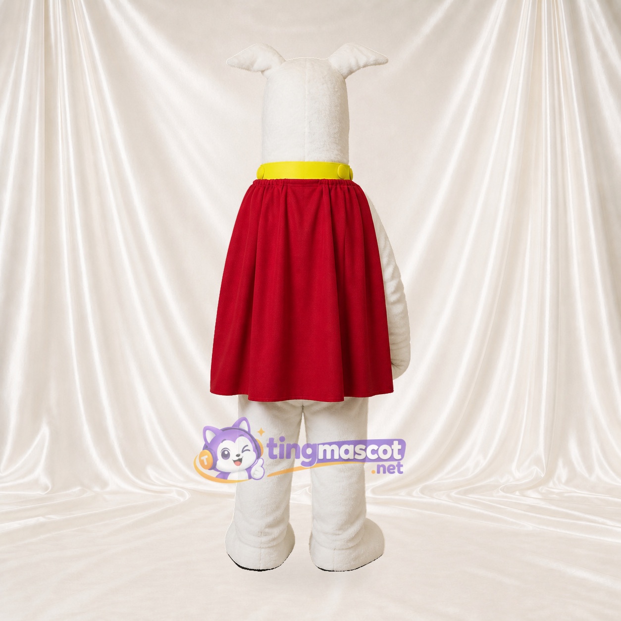 Superhero Dog Mascot Costume Full Body for Adults School Events