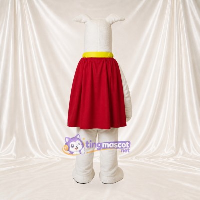Superhero Dog Mascot Costume Full Body for Adults School Events