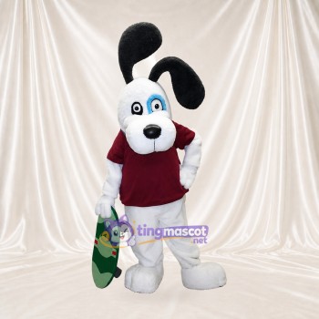 Lapin Snowboard Costume de mascotte intégral pour adultes Événements sportifs