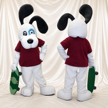 Lapin Snowboard Costume de mascotte intégral pour adultes Événements sportifs