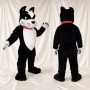Black Dog Mascot Costume Full Body for Adults School Events