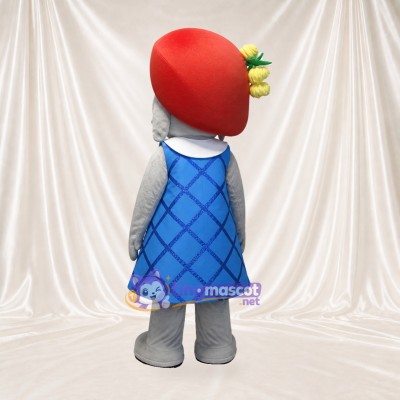 Elephant Woman Mascot Costume Full Body for Adults School Events
