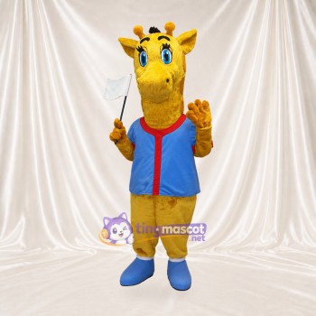 Giraffe Worker Mascot Costume Full Body for Adults Promotions
