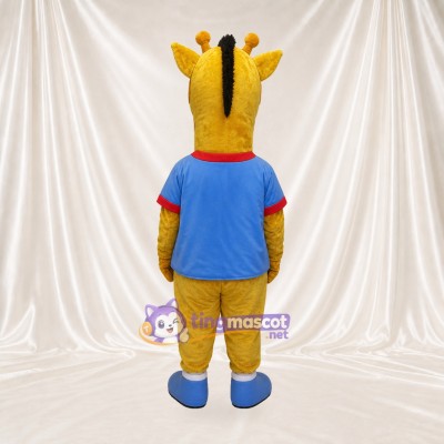 Giraffe Worker Mascot Costume Full Body for Adults Promotions
