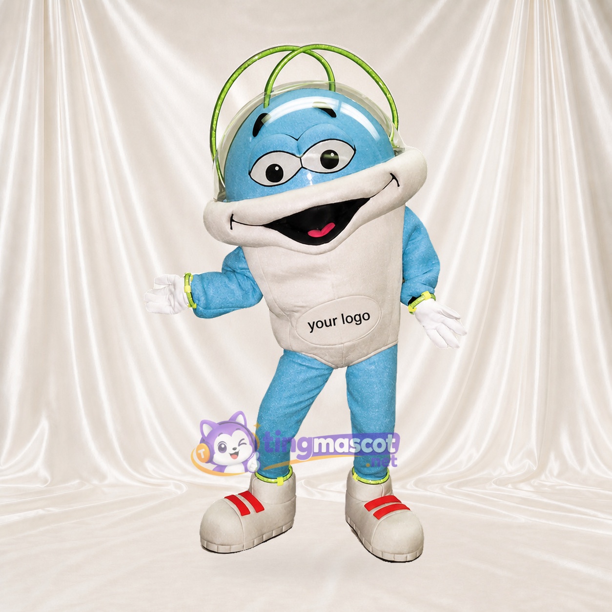 Astronaute bleu clair Costume de mascotte intégral pour adultes Promotions Astronaute bleu clair Costume de mascotte intégral pour adultes Promotions