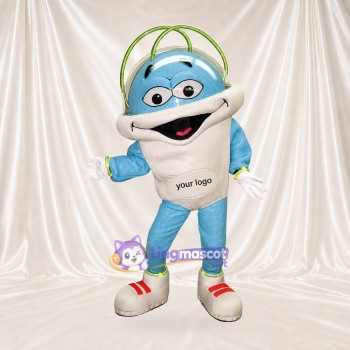 Astronaute bleu clair Costume de mascotte intégral pour adultes Promotions