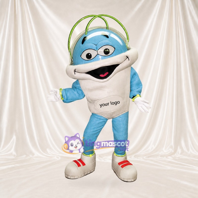 Astronaute bleu clair Costume de mascotte intégral pour adultes Promotions
