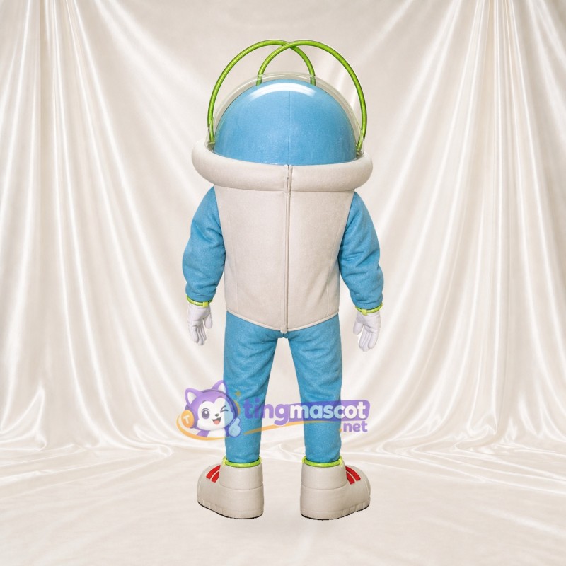Astronaute bleu clair Costume de mascotte intégral pour adultes Promotions