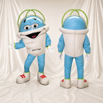 Astronaute bleu clair Costume de mascotte intégral pour adultes Promotions