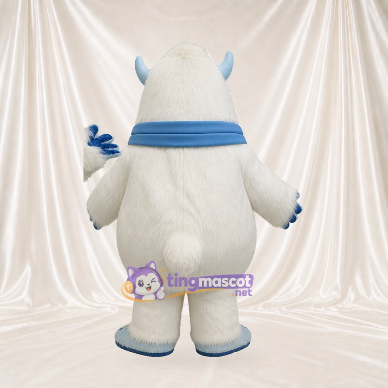 Sculpted Fantasy Yeti Mascot Costume Full Body for Adults School Events