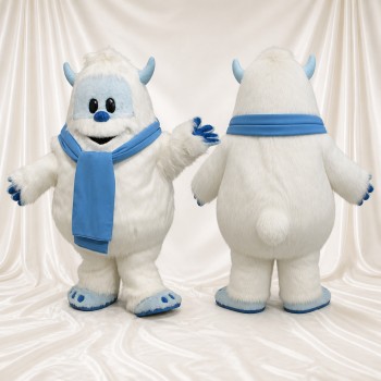 Yéti Sculpté Fantastique Costume de mascotte intégral pour adultes Événements scolaires