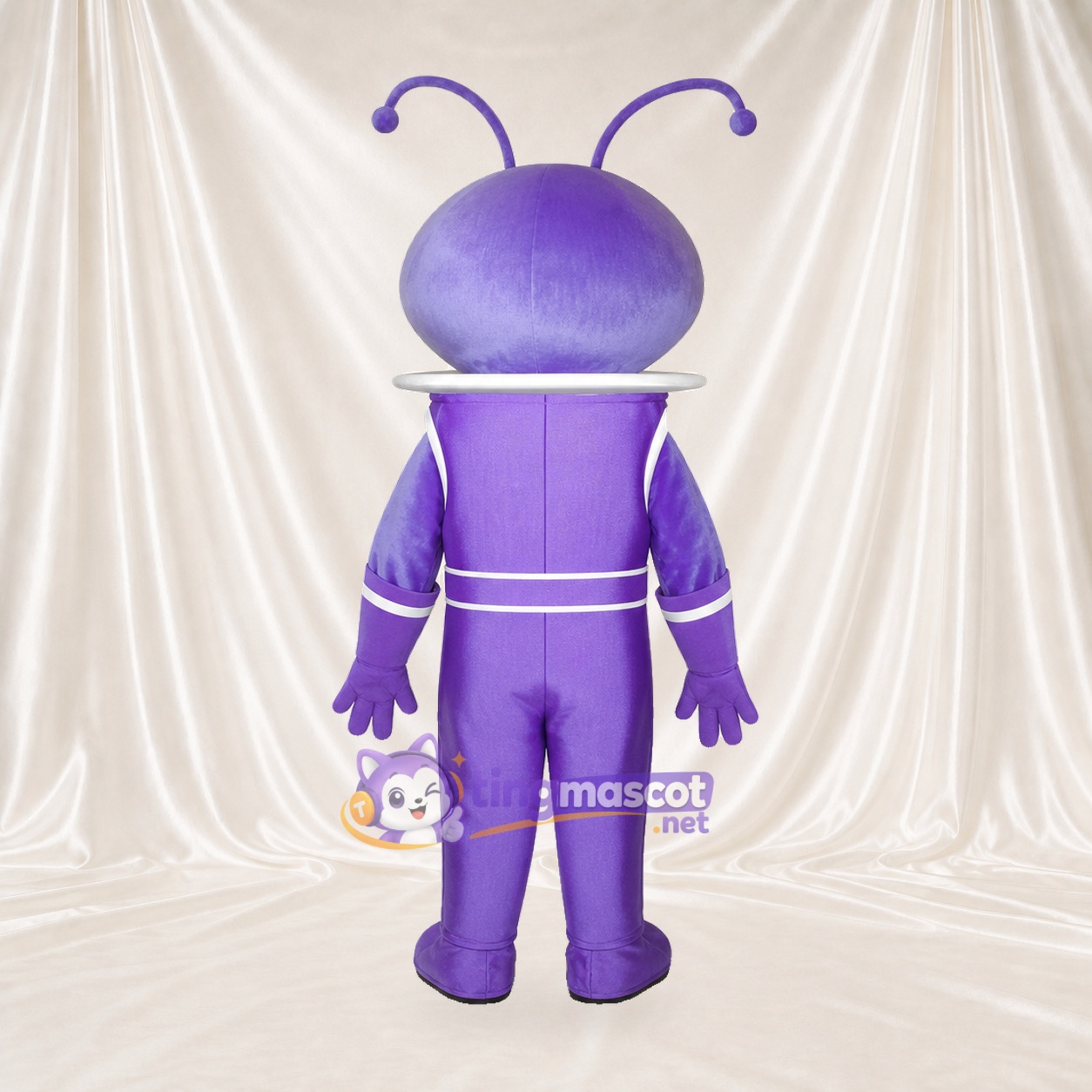Lila Gesculptetes Fantasie Alien Maskottchenkostüm Ganzkörper für Erwachsene Schulveranstaltungen Lila Gesculptetes Fantasie Alien Maskottchenkostüm Ganzkörper für Erwachsene Schulveranstaltungen