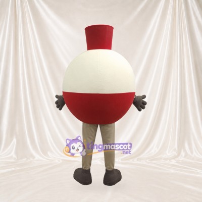 White Capsule Character Mascot Costume Full Body for Adults Promotions