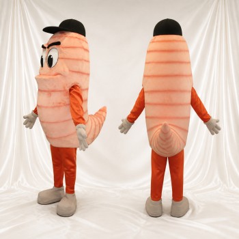 Crevette Costume de mascotte intégral pour adultes Événements gastronomiques