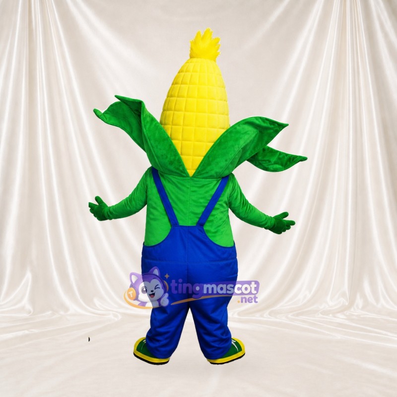Yellow Corn Mascot Costume Full Body for Adults Food Events
